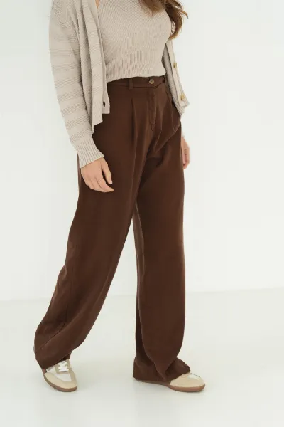 Näz Näz Damen vegan Hose Mara Brown