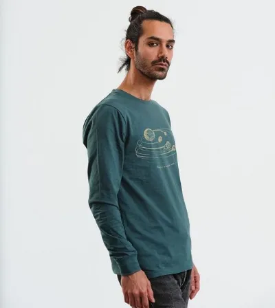 Gary Mash GARY MASH Langarmshirt Scott Atmosphere aus Biobaumwolle
