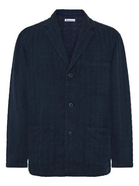 KnowledgeCotton Apparel KnowledgeCotton Apparel Lockerer Blazer mit Struktur aus Bio-Baumwolle