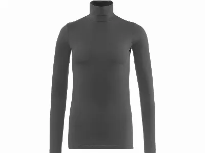 Living Crafts Living Crafts Bio-Damen-Langarmshirt NIA mit Rollkragen, black,