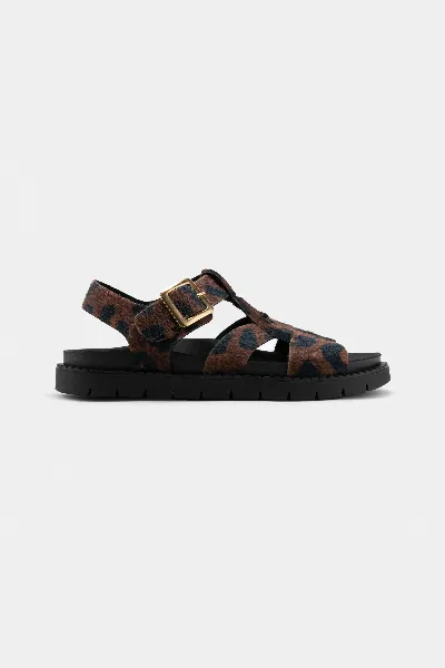 Zèta Zèta Damen vegan Sandalen Nazea Leopard