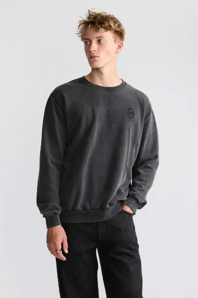 Yahmo Yahmo Herren vegan Sweatshirt Egon Faded