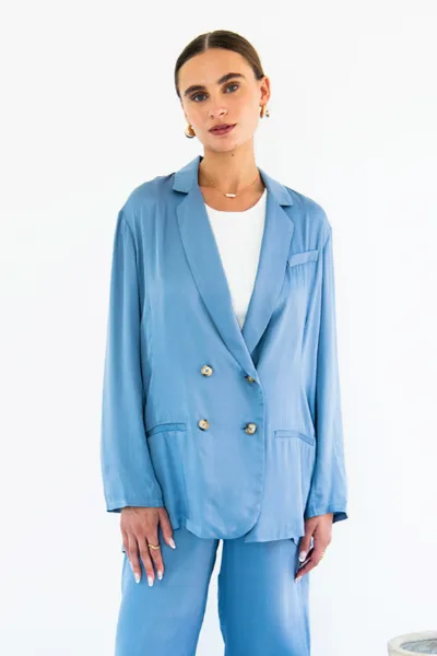 Neu Nomads Neu Nomads Damen vegan Jacke Jane Zweireiher Ozean