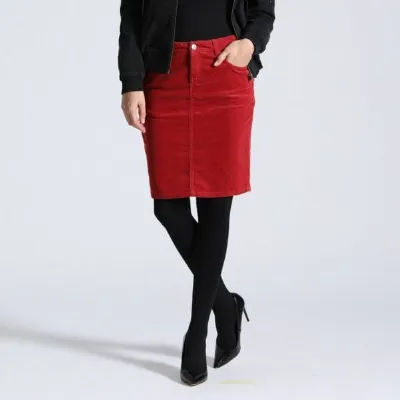 Feuervogl Feuervogl Kordrock Svea Pencil-Skirt