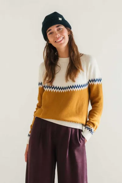 TWOTHIRDS TWOTHIRDS Damen vegan Pullover Sibu Terracotta