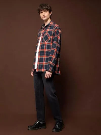 Nudie Jeans Nudie Jeans Unisex KariertesFlanellhemd RELAXED FLANNEL SHIRT REBIRTH, Multi