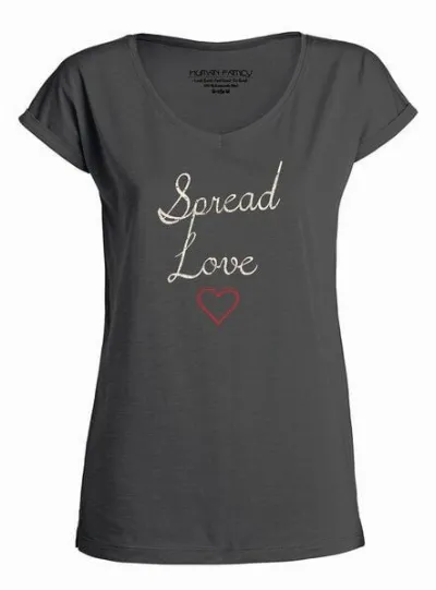 Human Family Human Family Damen T--Shirt Imagine Spread Love