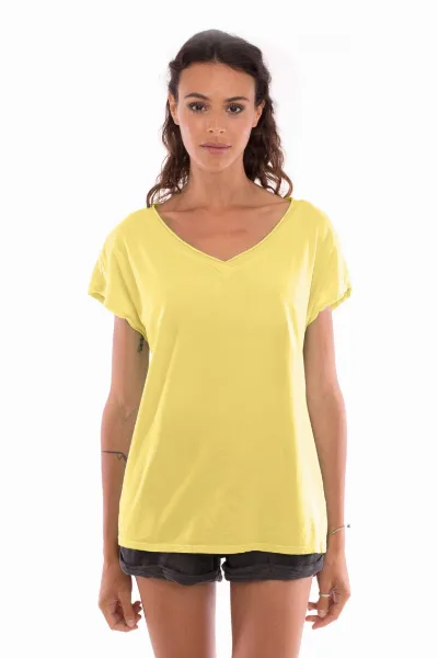 RAVENS VIEW IBIZA RAVENS VIEW IBIZA Damen vegan Top Maxi V Limonen