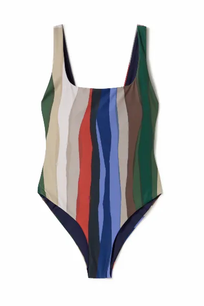 thinking mu Thinking MU Damen vegan Badeanzug Amalfi River Gestreift