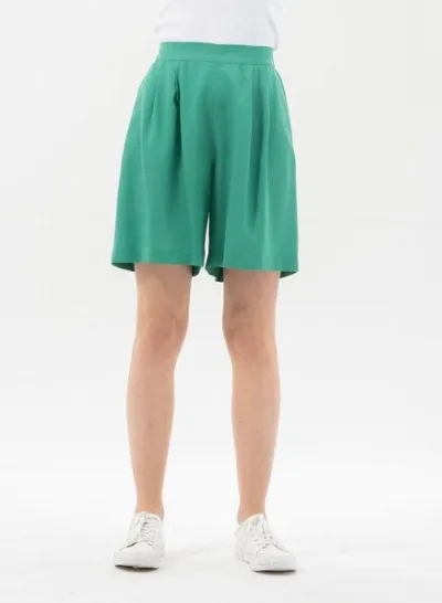 ORGANICATION ORGANICATION Shorts aus Tencel mit Bundfalten
