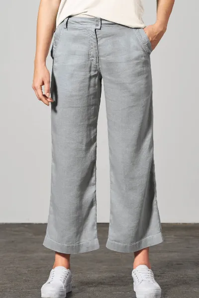 HempAge Hempage Damen vegan Culotte Mit Hoher Leibhöhe 7/8 Länge Quarz