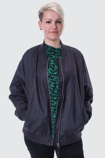 LangerChen LangerChen Jacket Winton - Boyfriend Bomberjacke aus Leinen