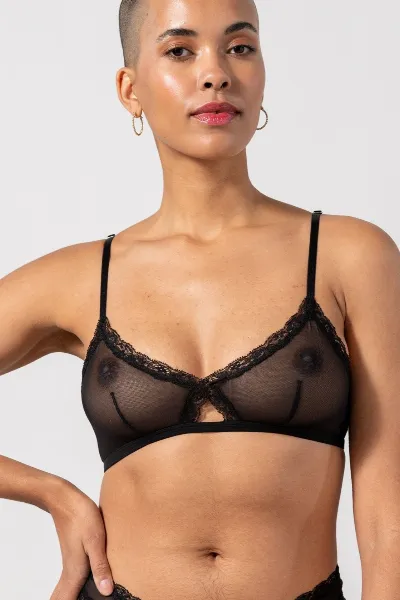 Understatement Understatement Damen vegan Bralette Mesh Triangel