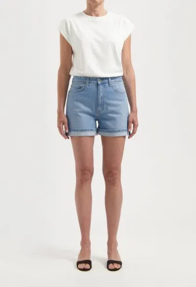 MUD Jeans MUD Jeans Damen Jeans Jazz Short - Light Stone Vintage