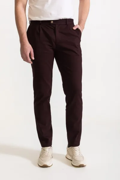 De IONESCU De IONESCU Herren vegan Hose Chesler Whiskey Brown