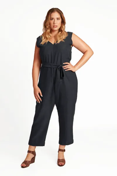 Widda Widda Damen vegan Jumpsuit Enibas Dunkelblau