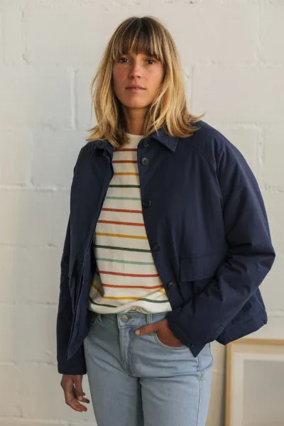 TWOTHIRDS TWOTHIRDS Damen vegan Jacke Makulova Blaue Nacht