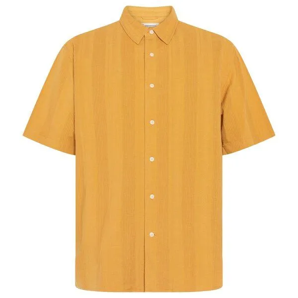 KnowledgeCotton Apparel KnowledgeCotton Apparel Kurzarm-Hemd Relaxed Structure
