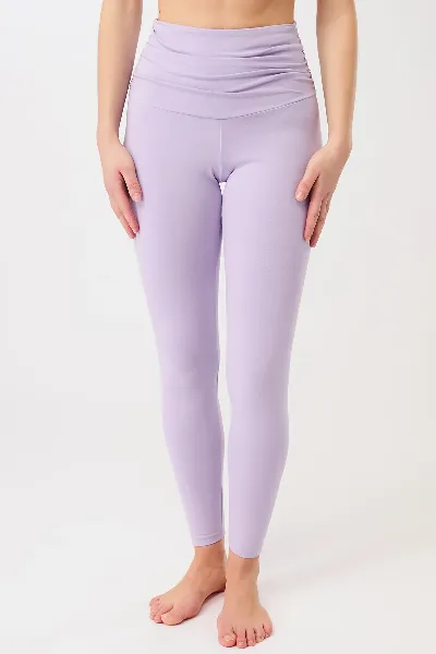mandala MANDALA Damen vegan Leggings Pilates Strumpfhose Violett