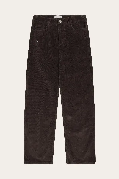 KnowledgeCotton Apparel KnowledgeCotton Apparel Damen vegan Hose Damen Gale Corduroy Chocolate Torte