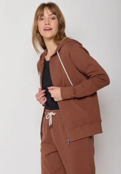 GreenBomb GREENBOMB Basic Vivid - Gemütliche Zipjacke aus Bio-Baumwolle / GOTS / Fair & Vegan