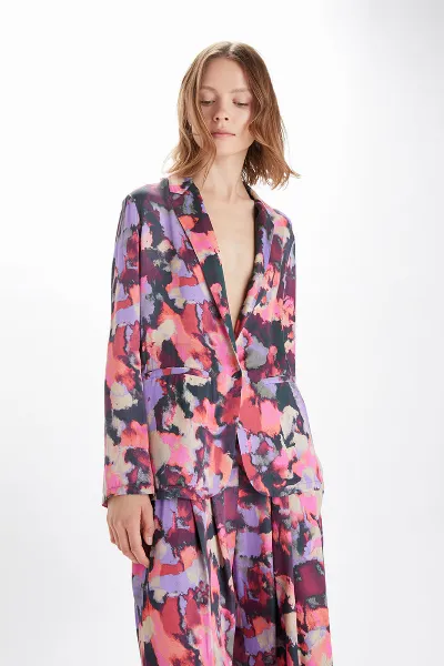 Neu Nomads Neu Nomads Damen vegan Jacke Karlie Gem Print