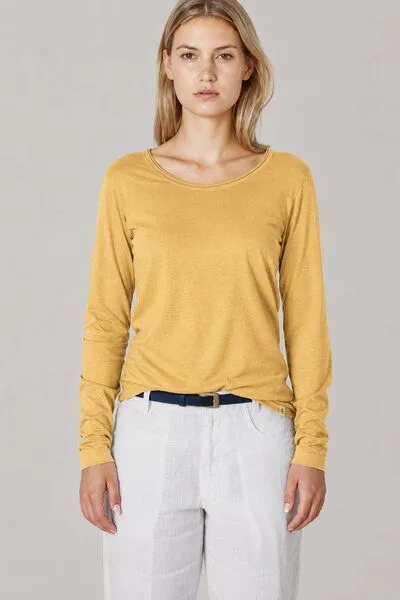 HempAge HempAge Damen Langarm-Shirt Lene Hanf/Bio-Baumwolle