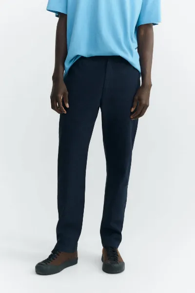 thinking mu Thinking MU Herren vegan Hose Straight Travel Light Navy