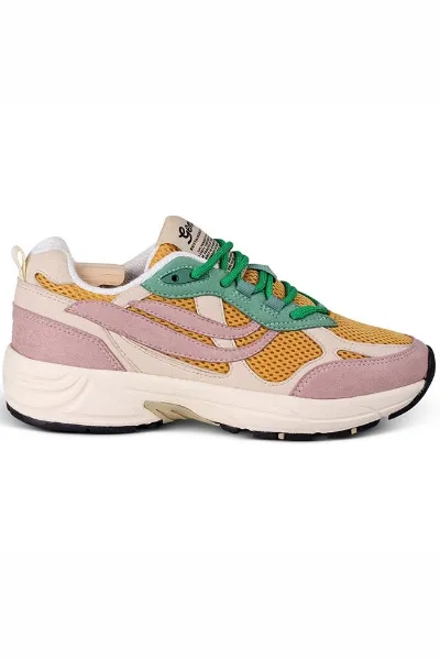 Genesis Genesis Damen vegan Sneaker G-Eco '99 Multi Flowers Rose/Weizen