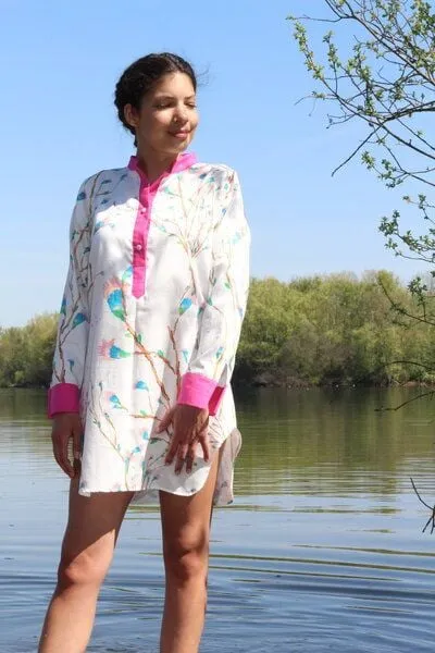 Sophia Schneider-Esleben Sophia Schneider-Esleben Tunika Hanami - Lange Bluse aus Bio-Baumwolle