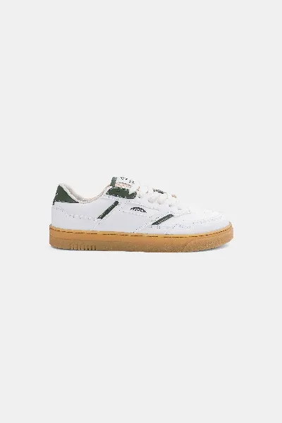 MoEa MoEa Herren vegan Sneakers Origin Low WeiÃŸ & GrÃ¼ner Apfel
