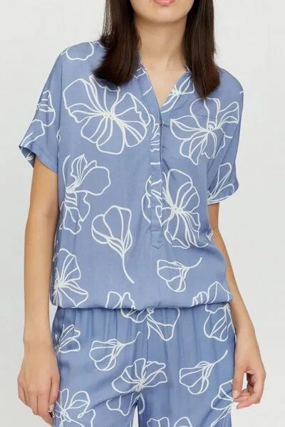 Mazine Mazine Hemdbluse - Benoni Print Blouse - aus Ecovero