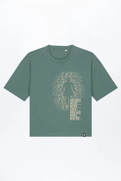 GREEN SHIRTS Deine Mutter Boxy Fit Damen T-Shirt aus Bio Baumwolle