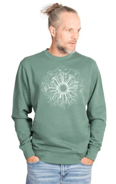 Life-Tree Life-Tree Organic Fairwear Sweater Unisex Fairwear Organic Bay WoodenIris
