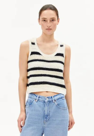 ARMEDANGELS ARMEDANGELS CLAAIRE STRIPES Damen Stricktop aus Bio-Baumwolle