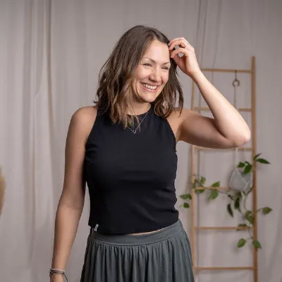 Vresh Clothing Vresh Clothing Rib Viona - Crop Top aus Biobaumwolle