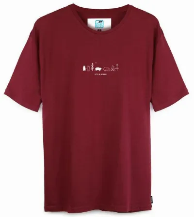 Gary Mash GARY MASH T-Shirt Let's go outdoor aus Bio-Baumwolle