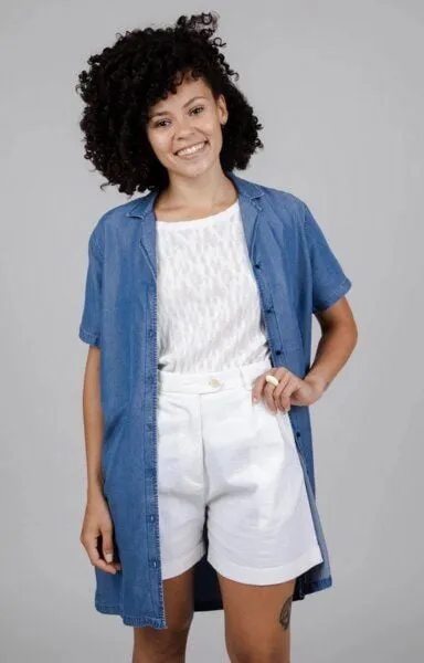 Brava Fabrics Brava Fabrics Denim Aloha Overshirt Indigo