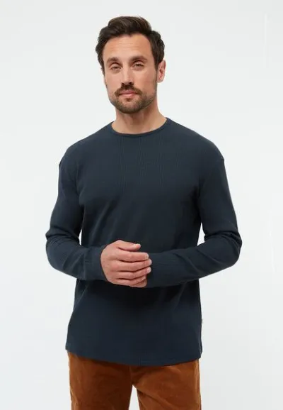 Givn Berlin Givn Berlin Strukturiertes Longsleeve GBPITTIE relaxed Fit aus Bio-Baumwolle