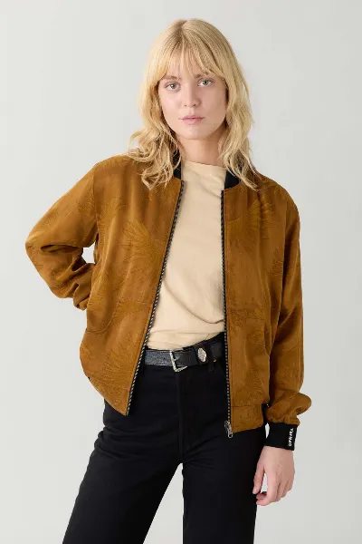 Yahmo Yahmo Damen vegan Jacke Bomber Reversible Ruth Sandelholz/