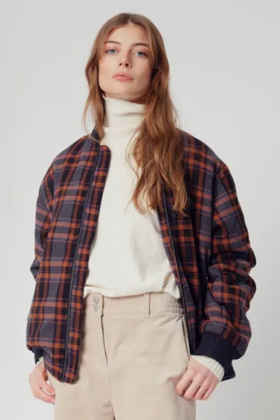 KOMODO KOMODO Damen vegan Neblige Bomberjacke Kariert