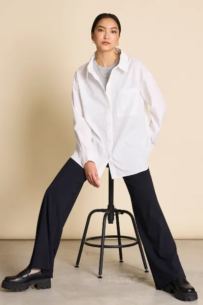 JAN N JUNE JAN 'N JUNE Damen vegan Bluse Mamro Weiss