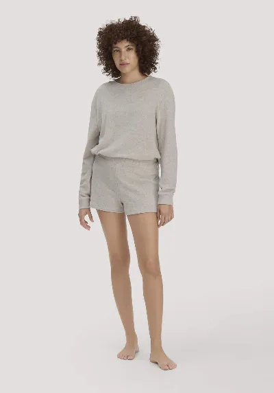 hessnatur hessnatur Damen Frottee Shorts PURE COTTON aus Bio-Baumwolle - beige