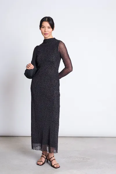 JAN 'N JUNE Kleid Zaldi Leo Print Braun