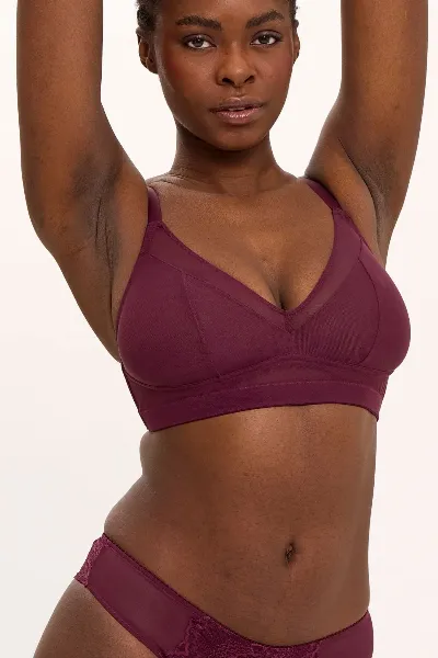 Understatement Understatement Damen vegan Bh Mesh Support Plus Cherry