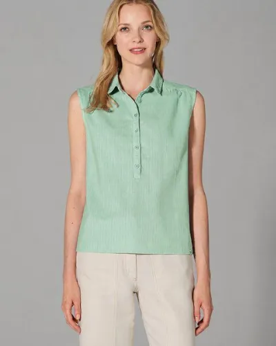 HempAge HempAge Ärmellose Bluse Hanf/Biobaumwolle