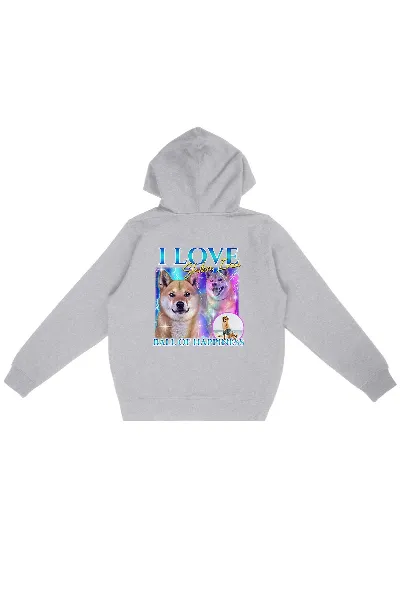 Oat Milk Club Oat Milk Club Damen vegan Hoodie Ball Of Happiness Heather Grey