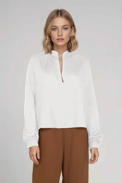 Neu Nomads Neu Nomads Damen vegan Bluse Juno Schneewittchen