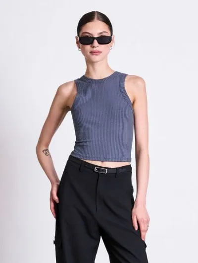JAN N JUNE JAN N JUNE Rib Tank Top Porto - Damen Shirt aus einem Lyocell/Elasthan-Mix