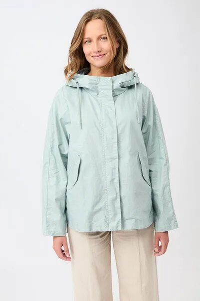 LangerChen LangerChen Outdoorjacke aus beschichtetem Leinen